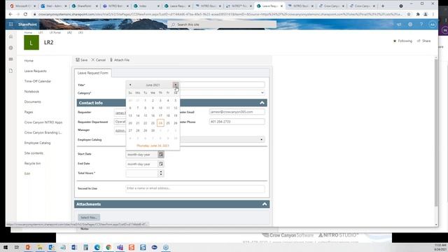 Easily Build a SharePoint Leave Request System using NITRO Studio смотреть онлайн