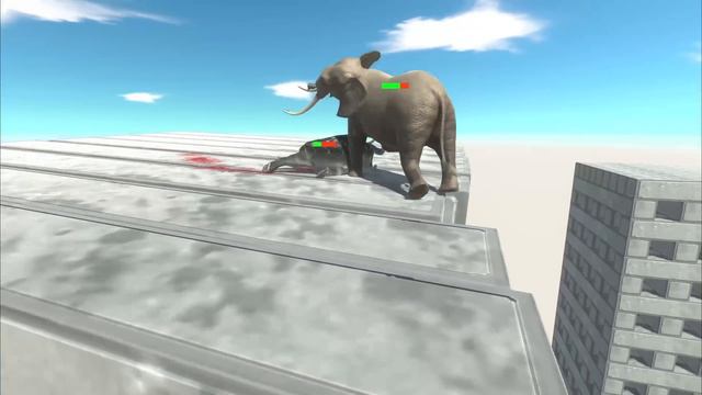 1 vs 1 Tournament on Wobbly Building - Animal Revolt Battle Simulator смотреть онлайн
