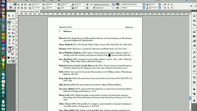 InDesign - Easy Reference list and citation of scientific papers - CS5 Tutorial (Part 8) смотреть онлайн