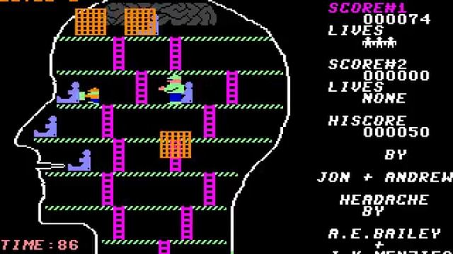 C64 Game - Headache (Firebird) смотреть онлайн