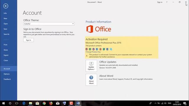 Microsoft Office 2016 Professional Plus Activator