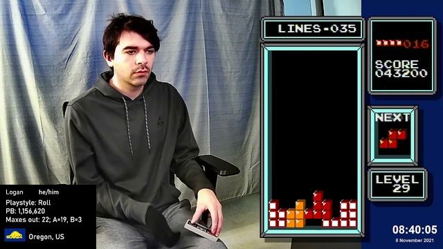 Killscreen lines PB by 14!! 68 lines [former PB] - NES Tetris смотреть онлайн