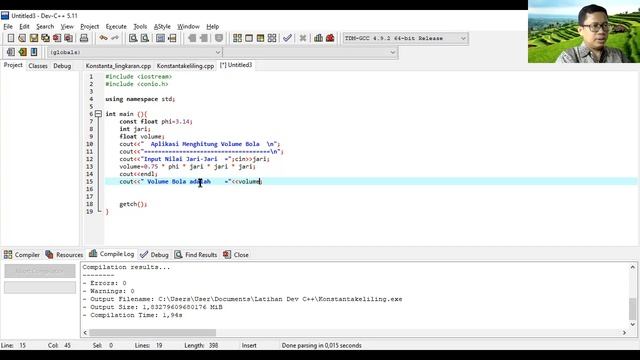 Pembahasan Studi Kasus Deklarasi Konstanta di Pemrograman C++ смотреть онлайн
