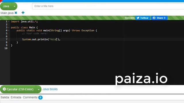 Compiladores Online Gratis de Java (y otros lenguajes) смотреть онлайн