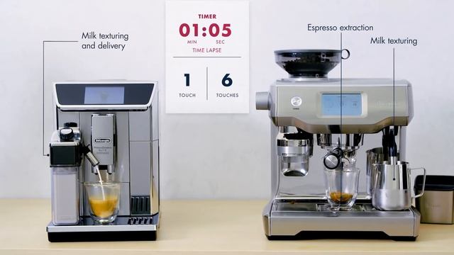 De'Longhi PrimaDonna Experience vs Breville Oracle, Just one touch to make barista quality coffee смотреть онлайн
