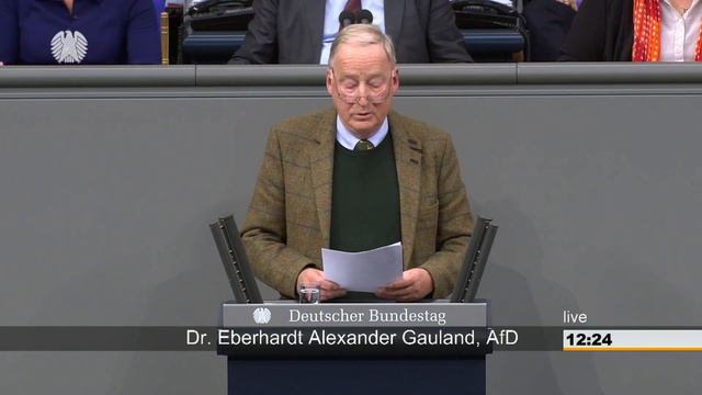 Alexander Gauland AFD zum Bundeswehreinsatz in Afghanistan Resolute Support vom 21.11.2018 смотреть онлайн