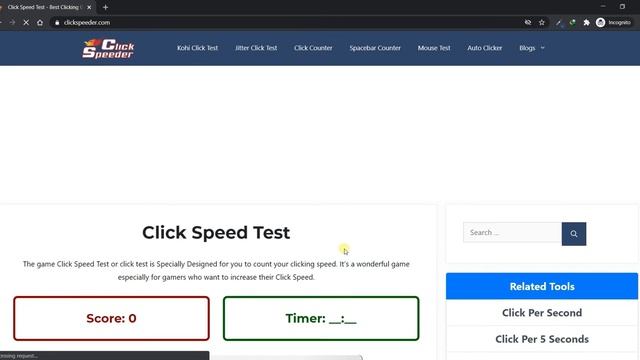 Click Speed Test- ClickSpeeder смотреть онлайн