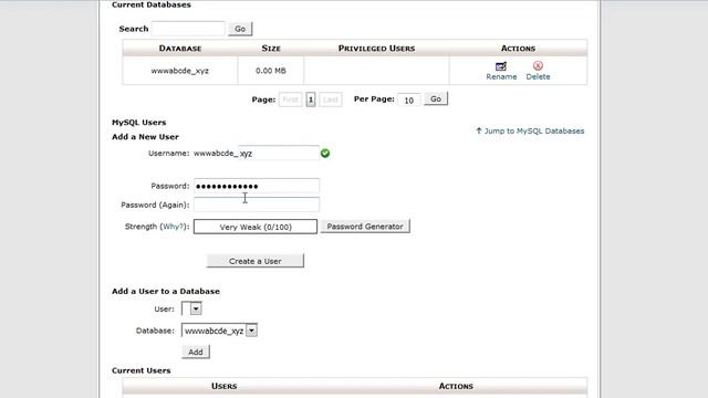 How to manage / work with cPanel - Part 12 - MySQL Databases смотреть онлайн
