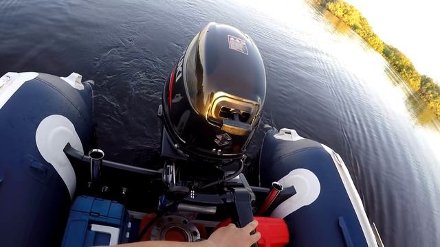 Solar 380 + Suzuki 9.9 BS. Без прошивки ЭБУ. Испытание алюминиевого винта Solas Amita 9.1/4*11