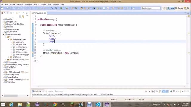 Java 7 Beginners Tutorial Part 6 Arrays смотреть онлайн