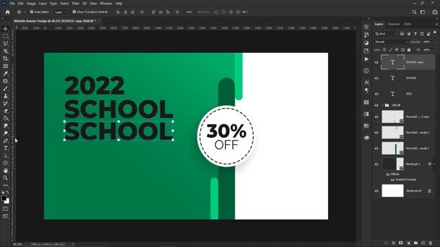 Photoshop Tutorial - School Admission Poster Design смотреть онлайн