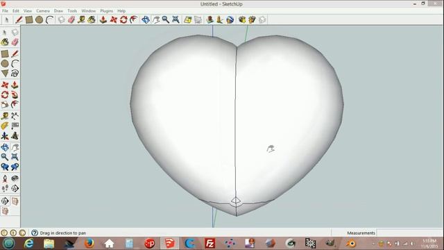How To Draw Heart Shape In SketchUp v2 ( 3D Printable ) смотреть онлайн