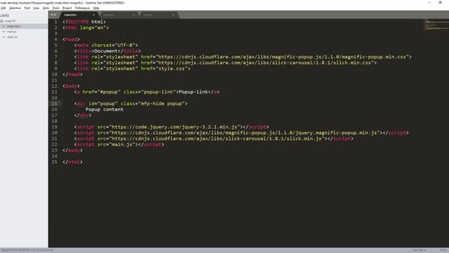 Обзоры jQuery плагинов. Magnific Popup. Объединение со Slick Slider. смотреть онлайн