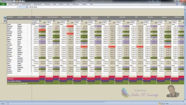 VBA Excel - Employee Training Manager - Excel 2010 смотреть онлайн