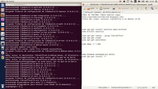Curso ubuntu Instalacion de Libre Office 5 en ubuntu Video 4.1 смотреть онлайн