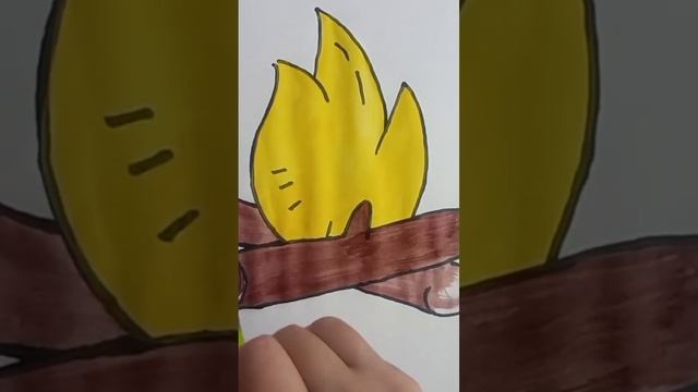 how to draw fire easy and step by step? как нарисовать огонь легко и поэтапно? смотреть онлайн