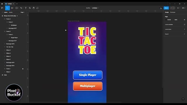 Figma Game Design: Creating a #TicTacToe Game UI | Figma Speed Art | @pixel.bucket смотреть онлайн