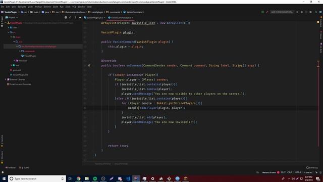 Spigot Plugin Development - 27 - Vanish Plugin смотреть онлайн