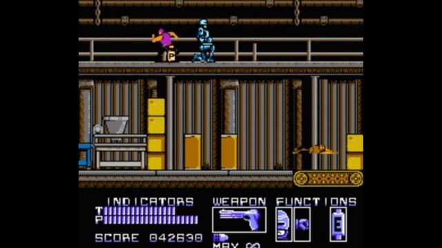 Dendy (Famicom,Nintendo,Nes) 8-bit Robocop 1 part stage 3