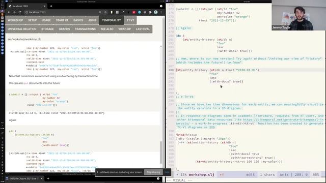 re:Clojure 2021 workshop: A deep dive into XTDB with Jeremy Taylor смотреть онлайн