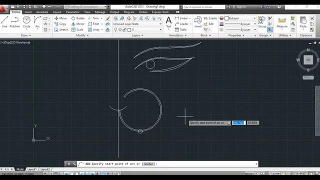 Drawing Durga Maa in AutoCAD 2013 смотреть онлайн