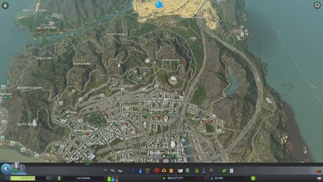 Лос-Сантос из GTA 5 в Cities:Skylines [Обзор карты] смотреть онлайн