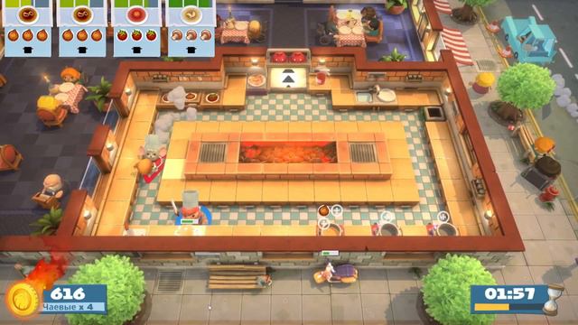 Гайд 2 игрока Overcooked! All You Can Eat 1-5 4 звезды платина смотреть онлайн