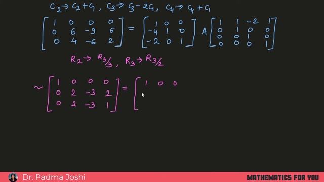 PAQ form of matrix | paq form matrices | find two non singular matrices p and q | normal form of pa смотреть онлайн