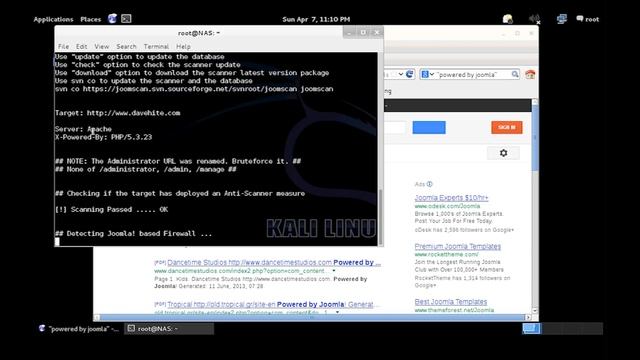 {hacking} Find Joomla Vulnerabilities with Kali Li смотреть онлайн