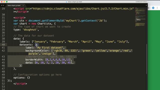 Getting started with pie Chart JS | Chart.JS Course смотреть онлайн