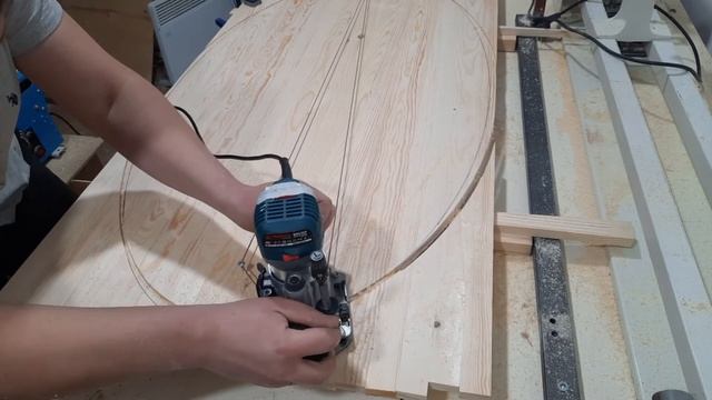 как вырезать овал изготовление овального стола смотреть онлайн