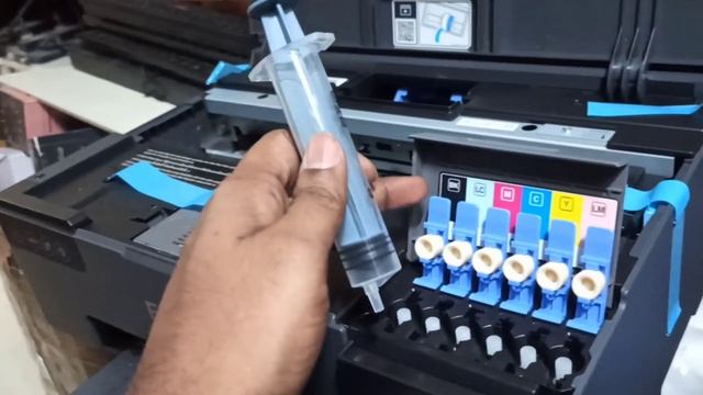 How to Fill Sublimation Ink into Epson L8050 A4 Printer смотреть онлайн
