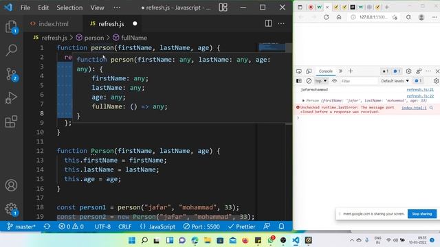 44 Javascript constructor and function constructor in Telugu смотреть онлайн