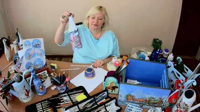 Декупаж. "Новогодняя фантазия" смотреть онлайн