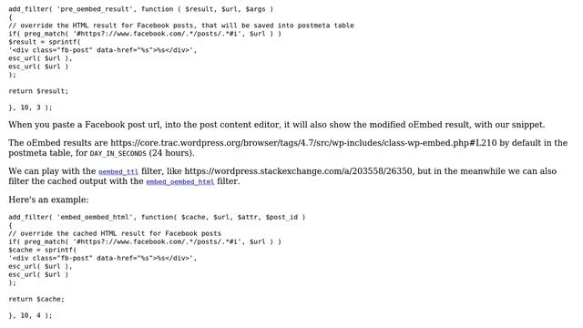 Wordpress: Publishing just a Facebook URL without full code snippet (2 Solutions!!) смотреть онлайн
