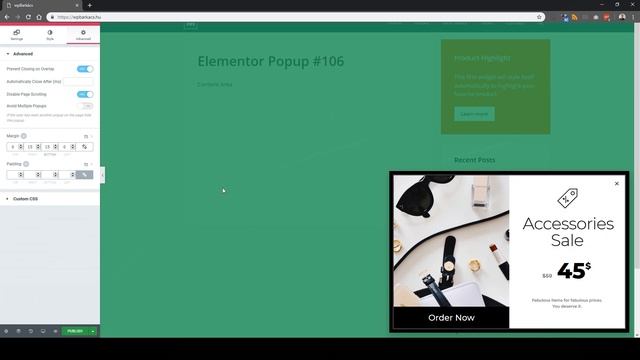 Elementor Pro Popup builder bemutató смотреть онлайн