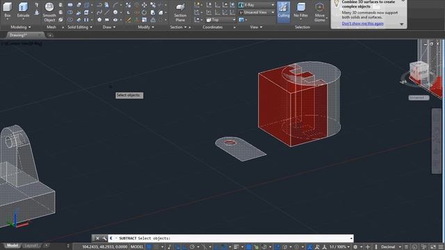 Curso de Autocad # 10 Union, resta e interseccion de solidos смотреть онлайн