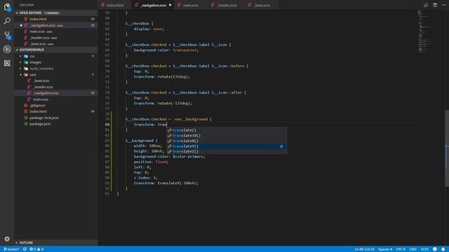 SASS & CSS Course #6 - Navigation Part 2 смотреть онлайн