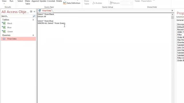Merge all files into 1 file Union All - MS Access смотреть онлайн