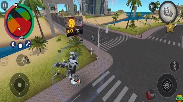 Update Robot Car Transformer Naxeex Gangster City Open World Simulator смотреть онлайн