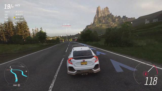 ¦ Forza Horizon 4 Fortune Island CIVIC TYPE R SPEC CHALLENGE ¦ 1:12.116 смотреть онлайн