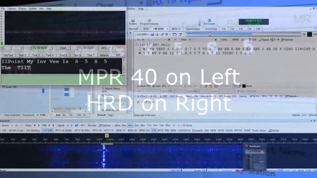 MRP 40 Decoder Compared to Ham Radio Deluxe CW Decoder смотреть онлайн