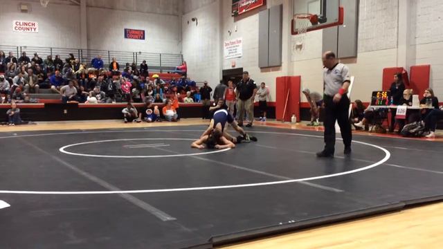 CJ Adamson vs. Isaac Gillis (Charlton Co.) 126lbs. 2.6.16 Sectional Quarters смотреть онлайн