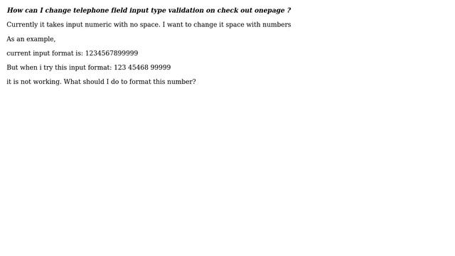 Magento: How can i chang telephone field input type validation on check out onepage? смотреть онлайн