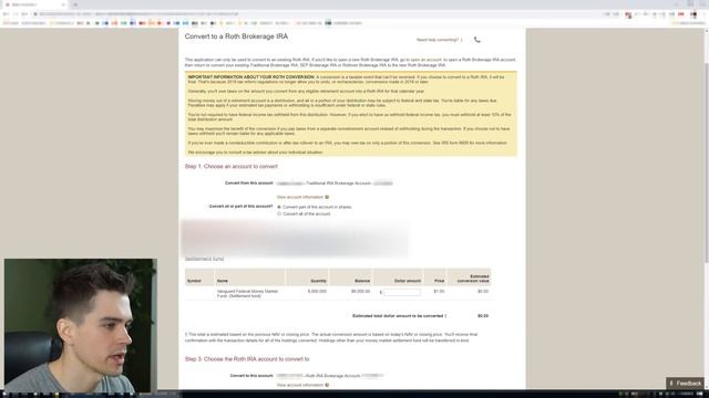 Backdoor Roth at Vanguard: Step-by-step walkthrough with Form 8606