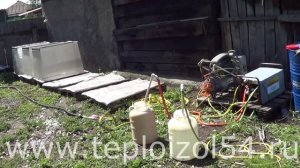 Жидкий пенопласт - пеноизол технология заливки для получения крошки