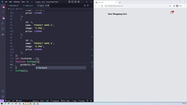 Add To Cart Shopping using HTML CSS and Javascript смотреть онлайн