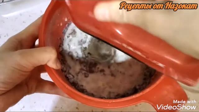 Тухумсиз,маргаринсиз какаоли пирог. Какао-пирог без яиц и маргарина.