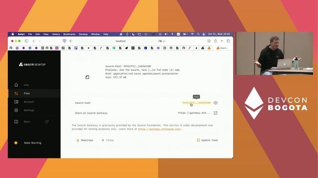 Join the Swarm: how to run a light node or full node by Attila Gazso | Devcon Bogotá смотреть онлайн