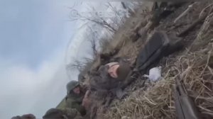 Видео кадры ближнего боя с экшн-камеры бойца с позывным Горец